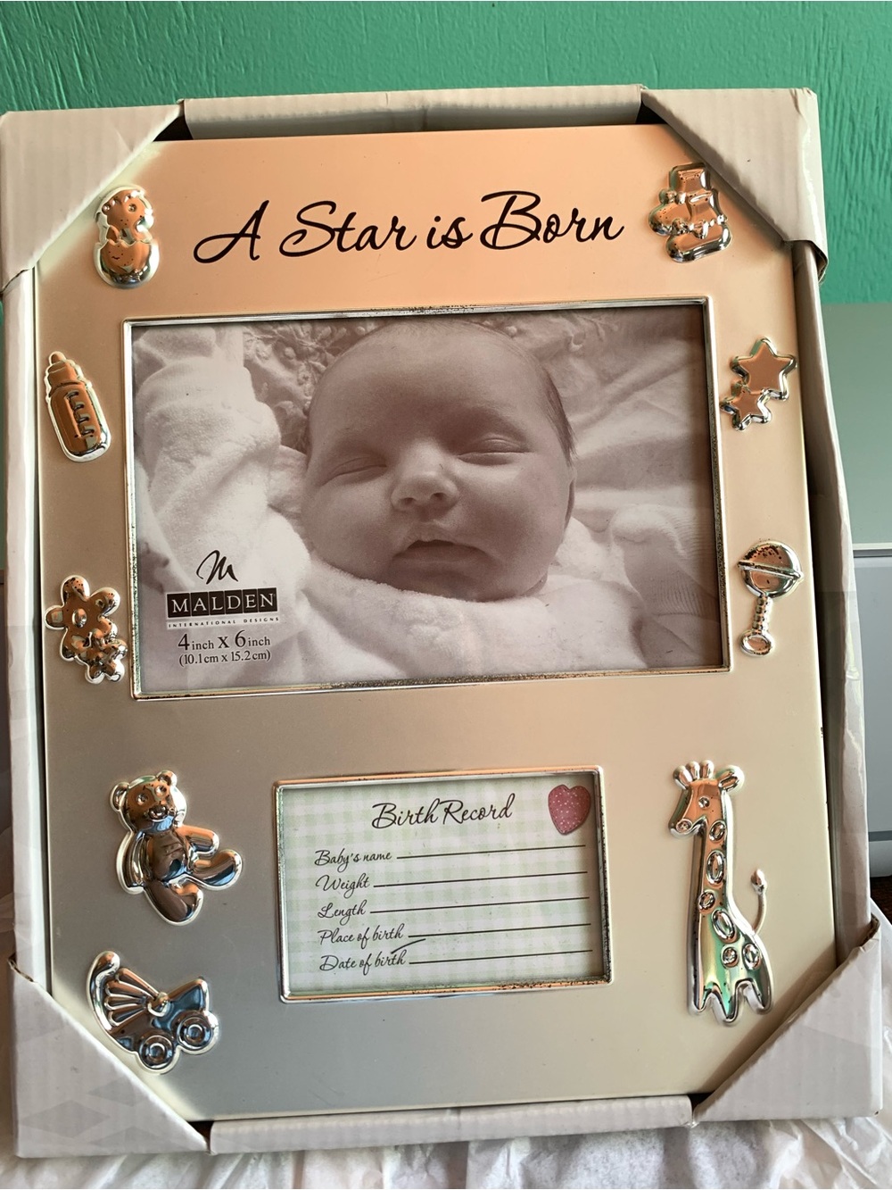Malden 'A Star is Born' Baby Silver Picture Frame